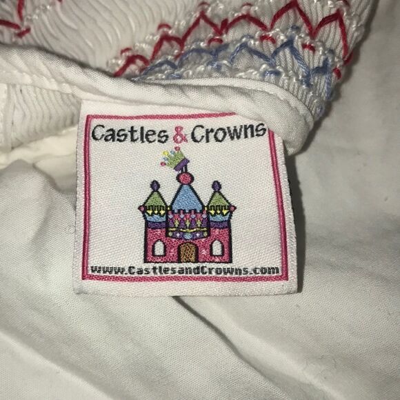 Castles and Crowns White w Red & Blue Dress - 3T - Picture 7 of 7